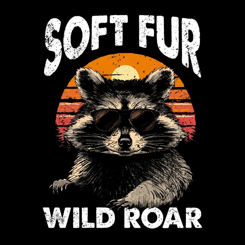 Lustige niedliche wilde Waschbär Meme