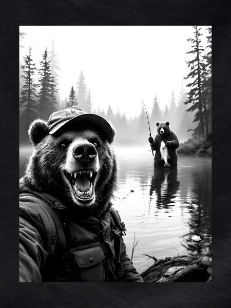 Fishing Bear Selfie