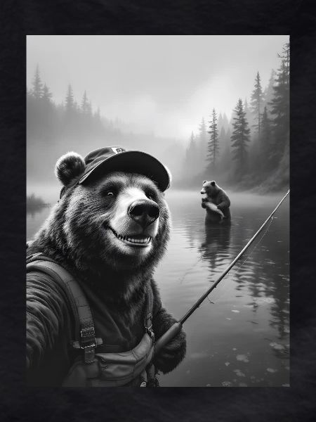 Fishing Bear Selfie