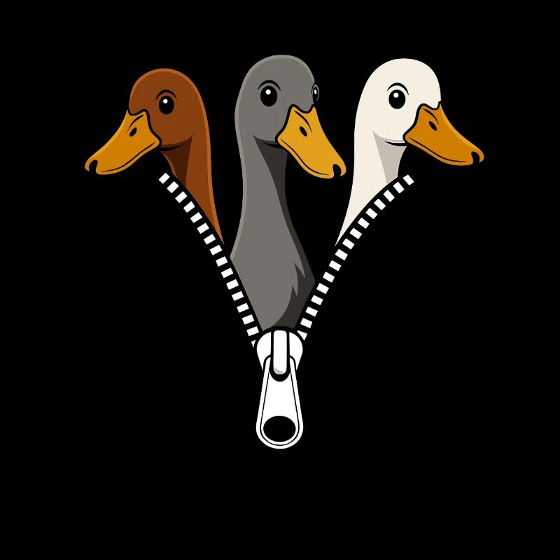 Trois canards fermeture éclair Duck Fans Canards canards