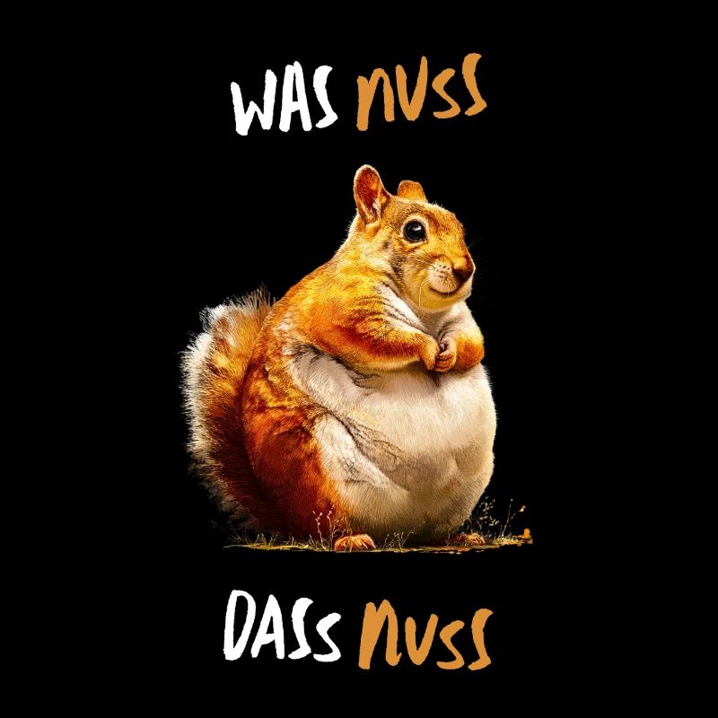 Was Nuss, das Nuss - Lustiger Eichhörnchen Spruch