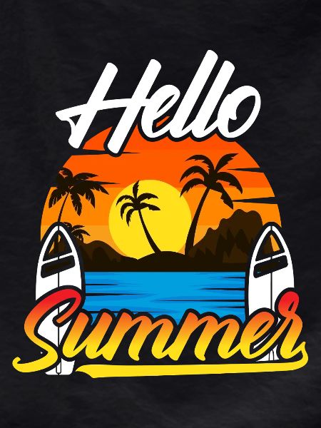 Hello Summer Sunset Design
