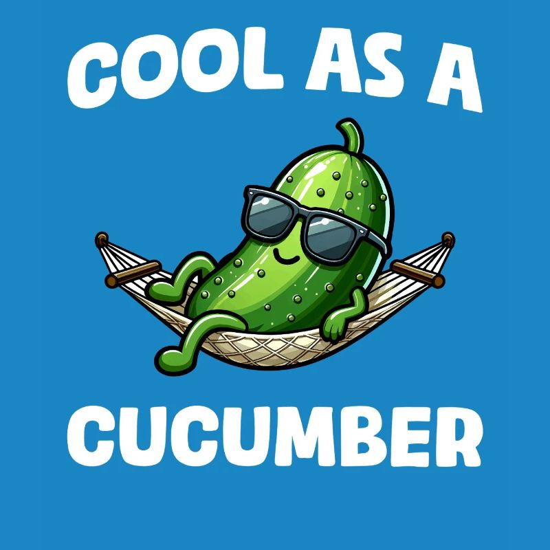 Frais comme un concombre Gurke Pickle Gurkenliebhaber