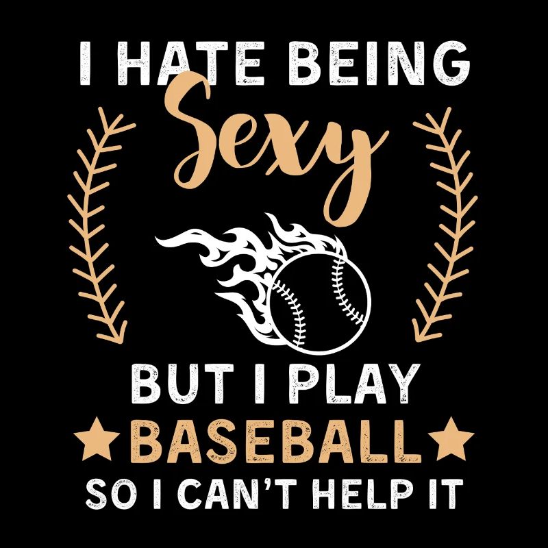 Baseball Spruch Baseballteam Design