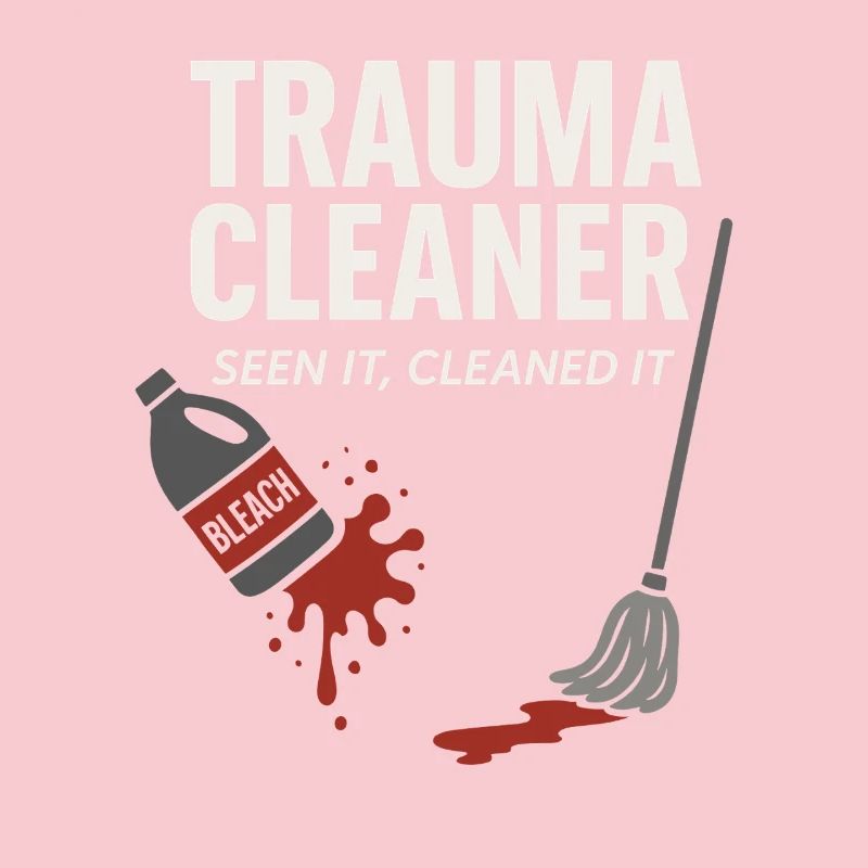 Forensic Cleaner Dark Humor Crime Scene Biohazard