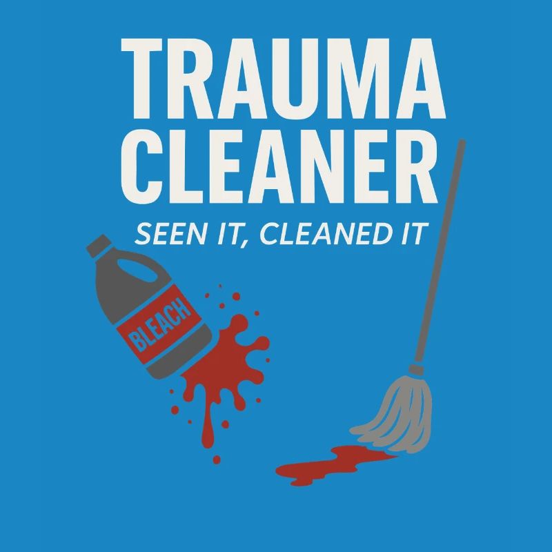 Forensic Cleaner Dark Humor Crime Scene Biohazard