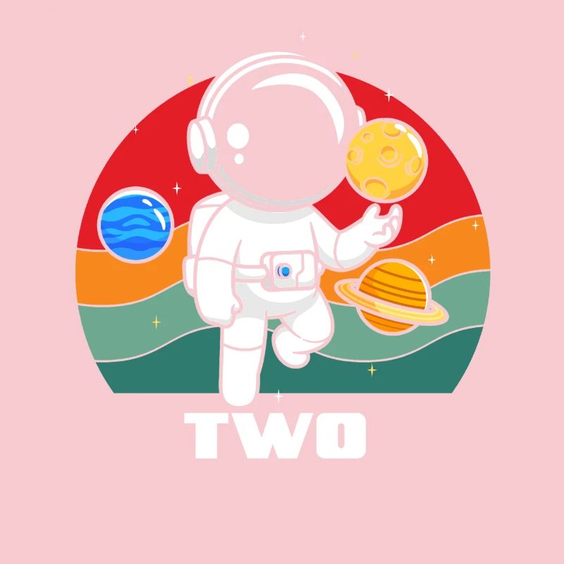 Astronaut adventure in space for two