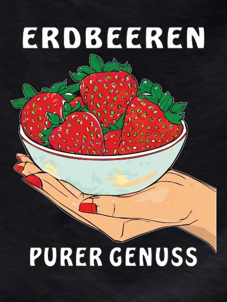 STRAWBERRIES HAND PURE ENJOYMENT