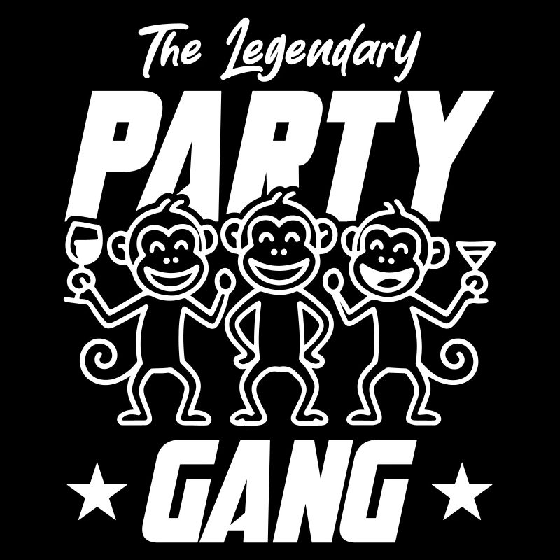 Fête Gang Singe Drôle