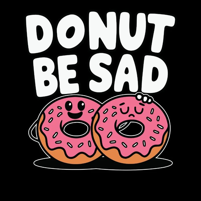 Donut Be Sad - Beignet Funny Design