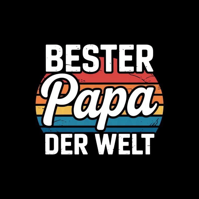 Bester Papa Der Welt Retro Stil