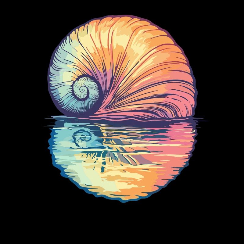 Shell in the sunset