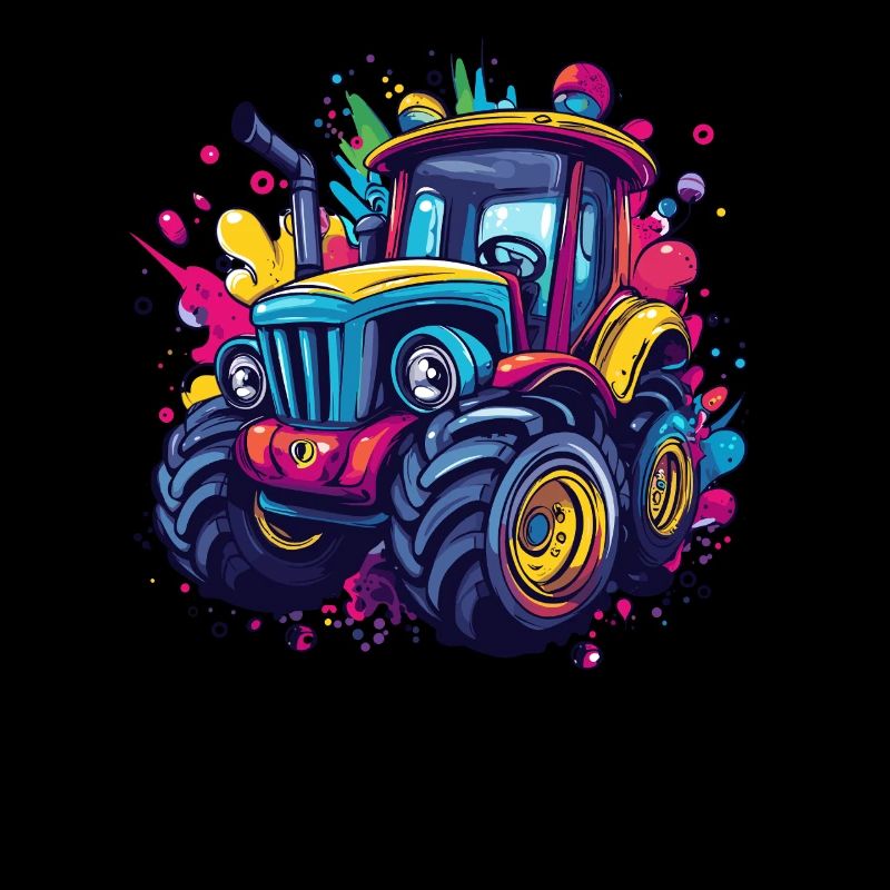 Bunter Traktor