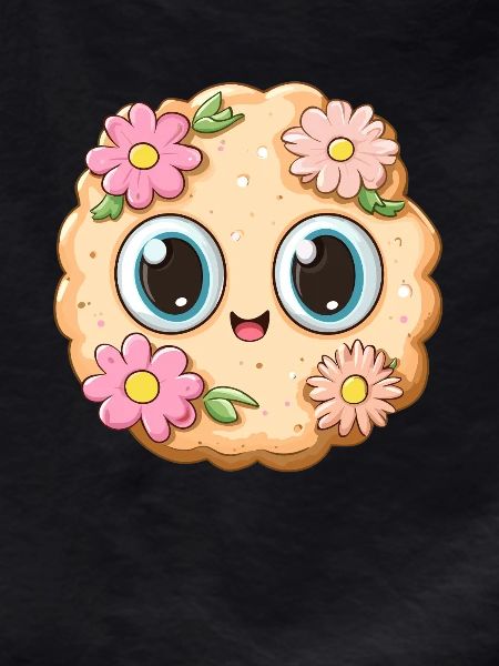 Biscuit with flowers