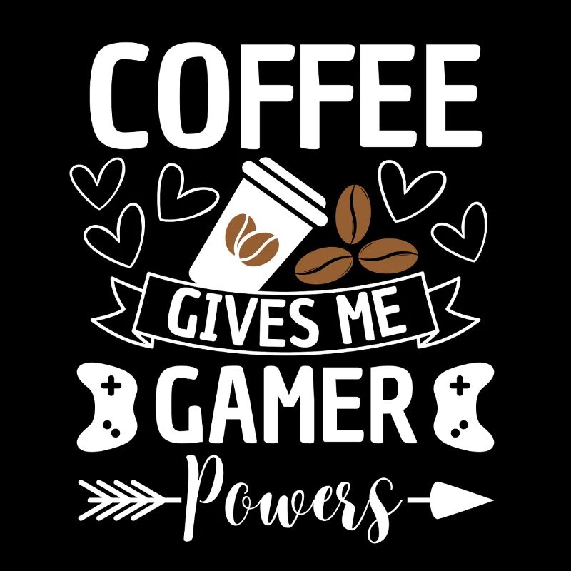 Lustiger Kaffee Gamer Spruch Zocken