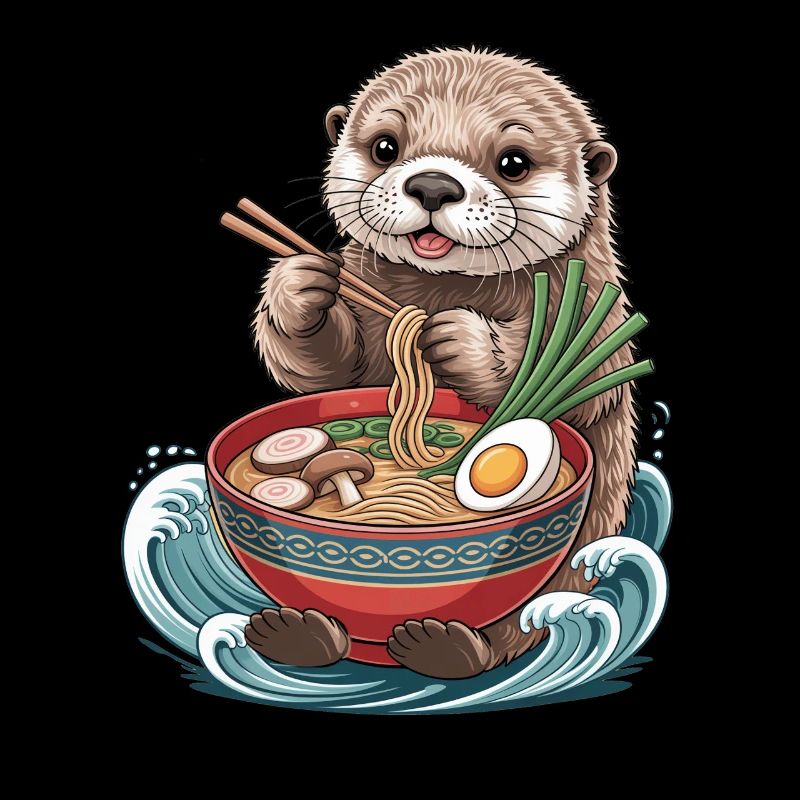 Japanese style ramen otter