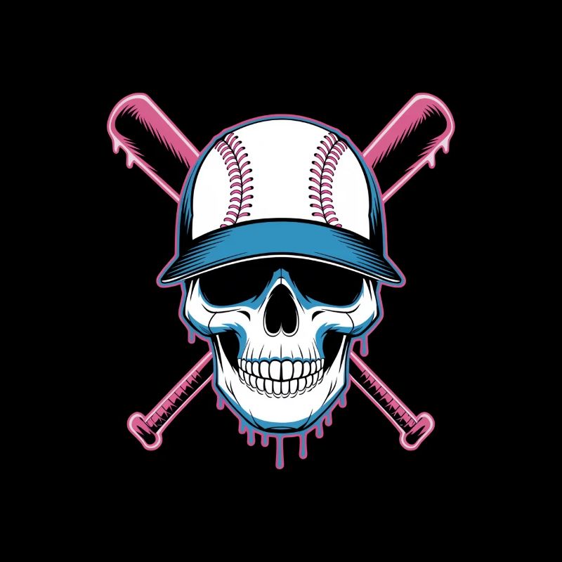 Baseball Skull Batte de Baseball