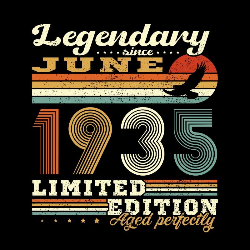 Juni 1935 Vintage Geburtstagsgeschenk Retro