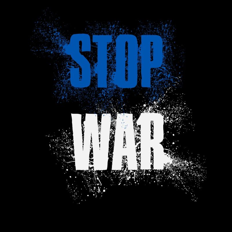 STOP WAR – NO WAR - PEACE – Nationalfarben Israel