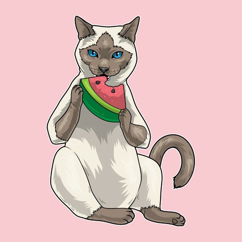 Siamese Cat Watermelon