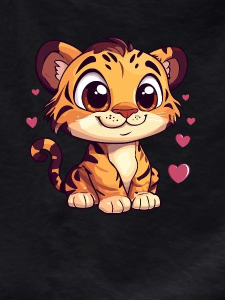 Tiger with Hearts