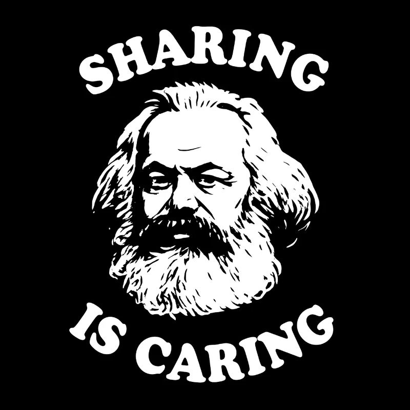 Sharing is caring - Funny Karl Marx Cartoon