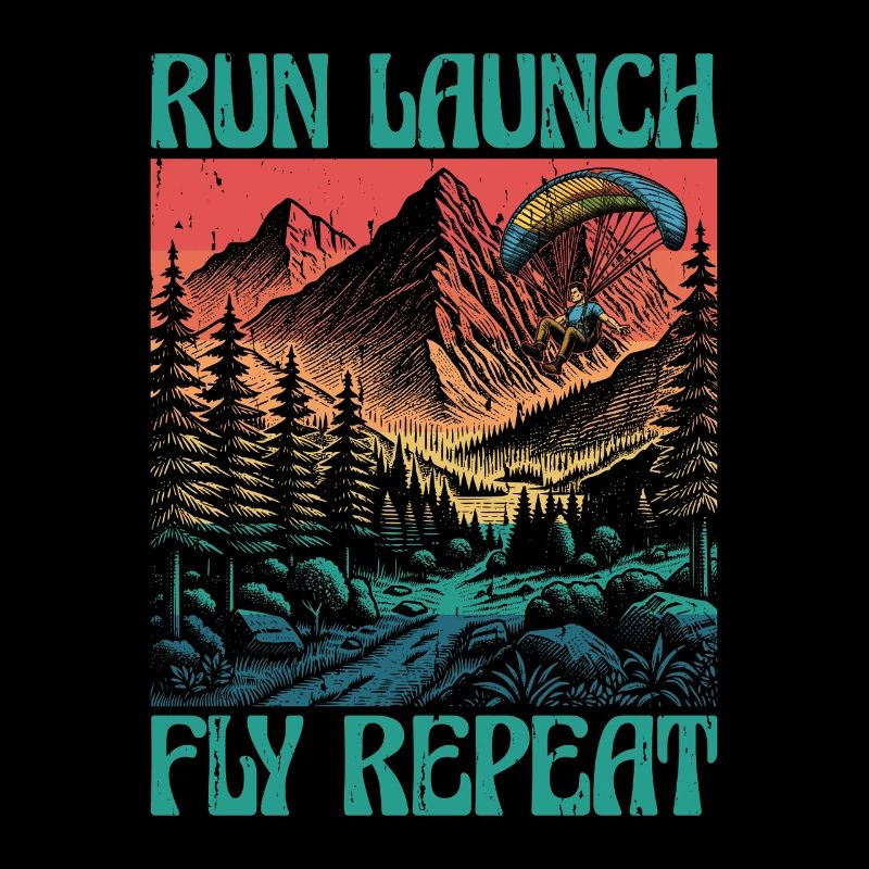 Paragliding Run Launch Fly Repeat Paramotoring