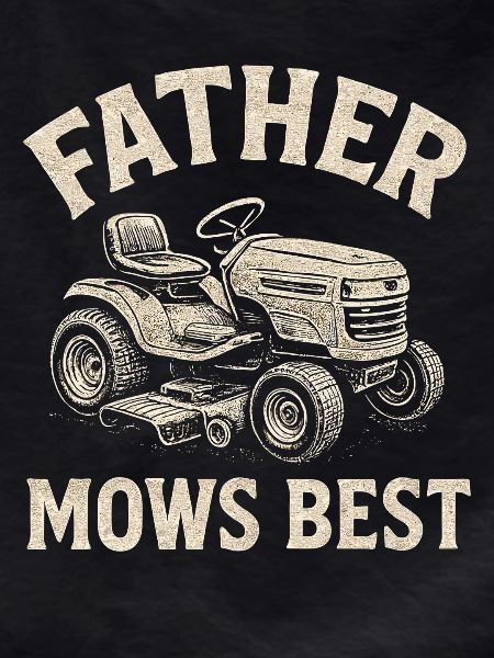 Father mows best