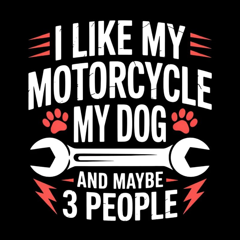 Hund Motorrad Sarkasmus Hunde Spruch