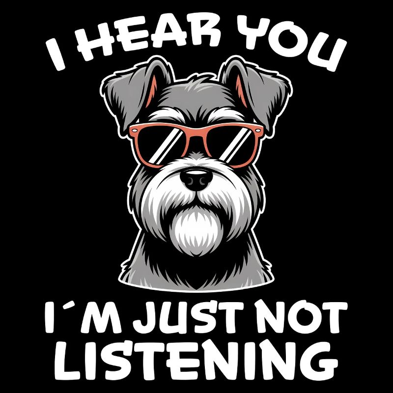 Schnauzer disant drôle de cadeau de schnauzer