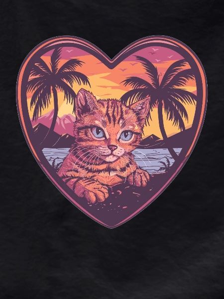 Tropical heart cat