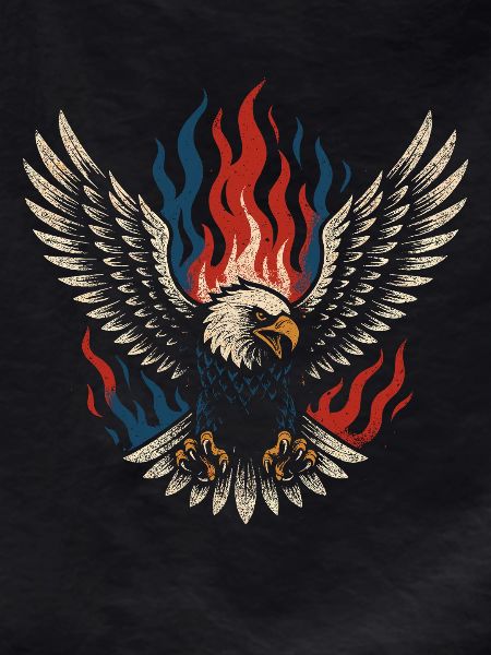 American - Flaming Eagle