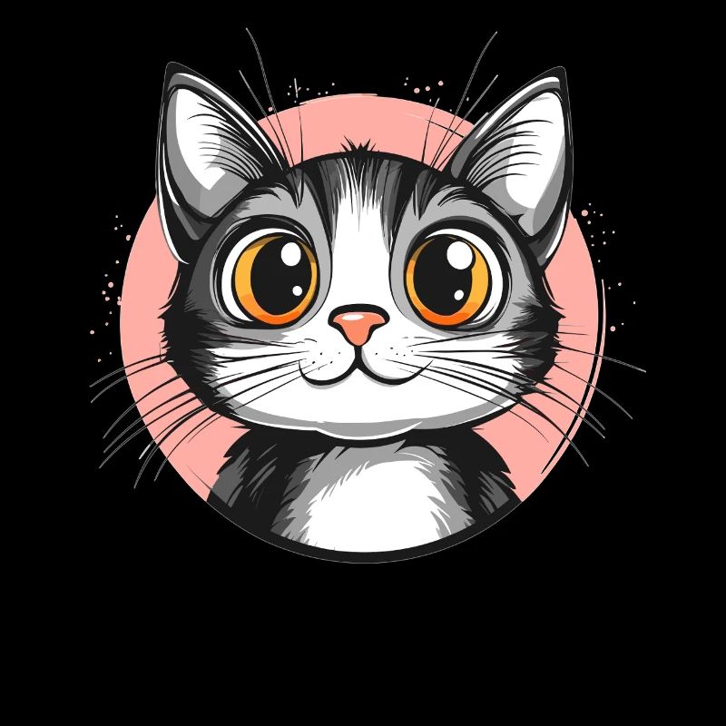 Cute cat with huge eyes