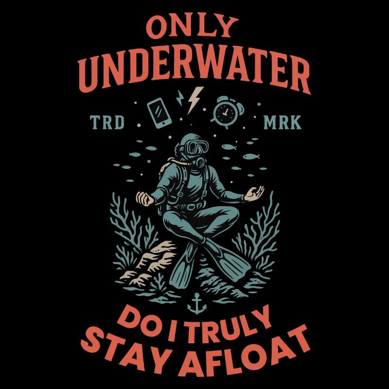 Ce n’est que sous l’eau que je reste vraiment à flot