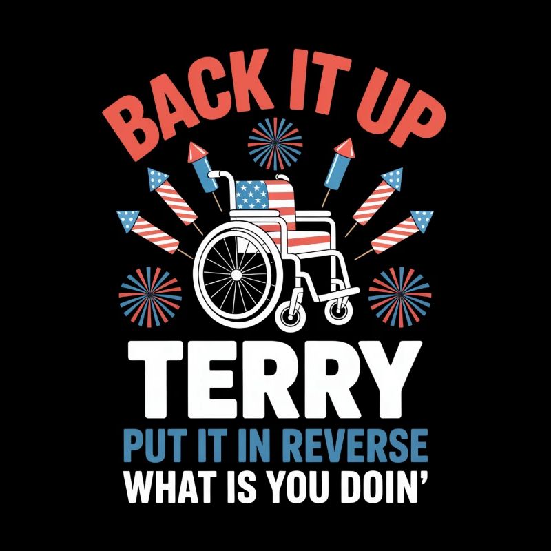 Back It Up Terry Fireworks Wheelchair