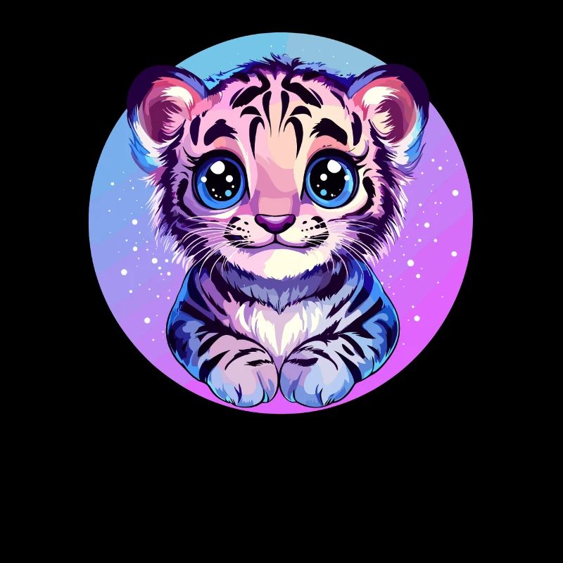 Tigerjunges im Sternenhimmel