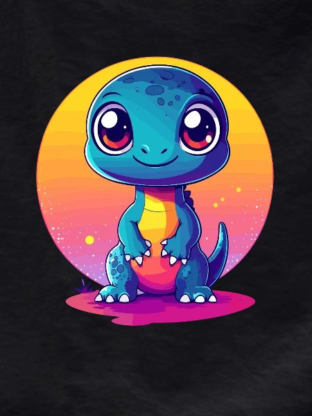 Dino at sunset