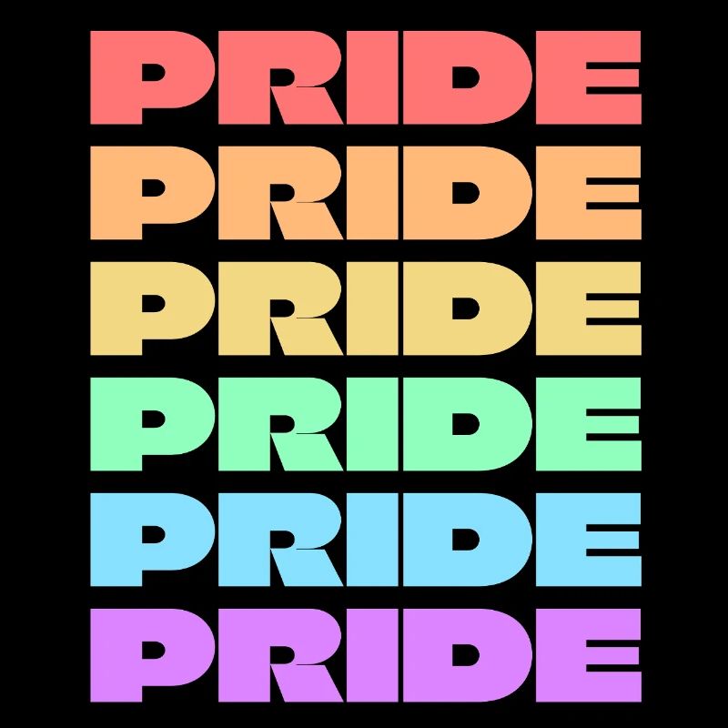 Gay pride 6 rainbow colors