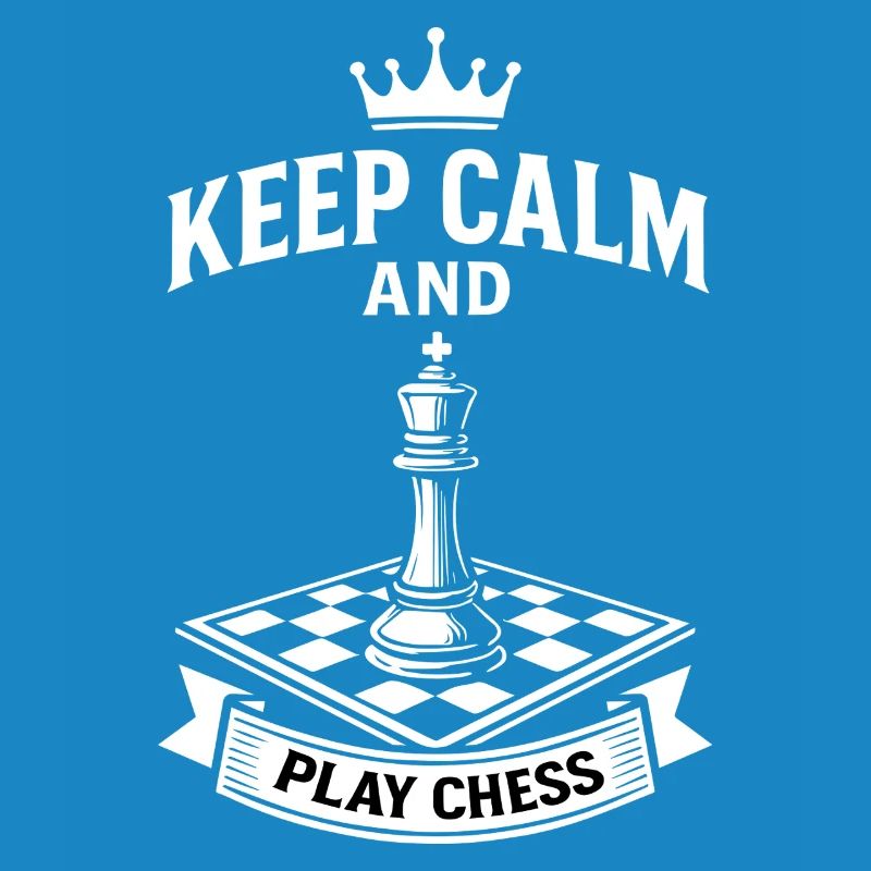 Keep calm and play chess Board game