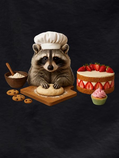 Raccoon Baking