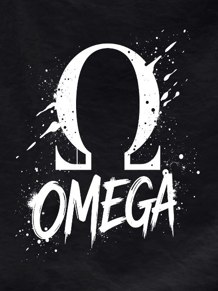 Omega Symbol Splash