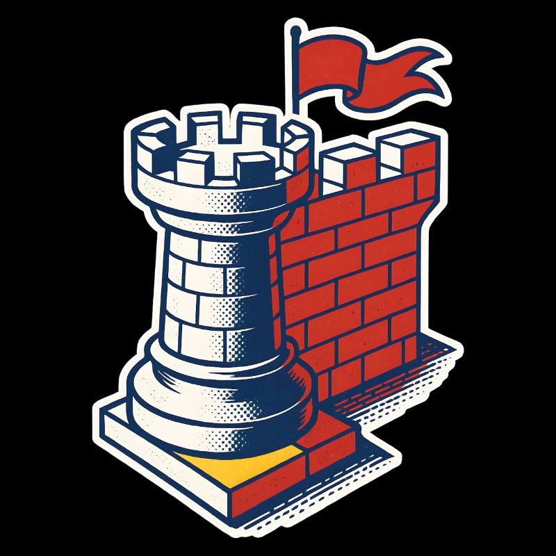 Chess Player Tower as Castle Chess Lover