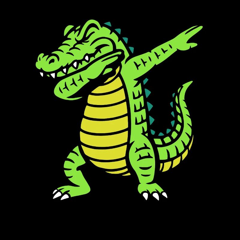 Alligator dabbing - crocodile - gift