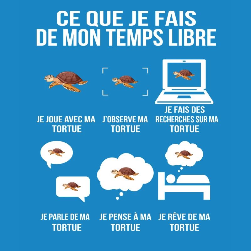 Ce que je fais de mon temps libre tortue