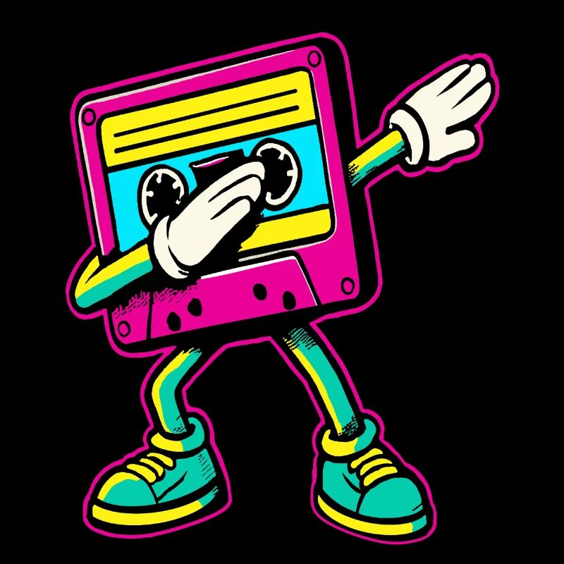 80s 90s Cassette Dabbing