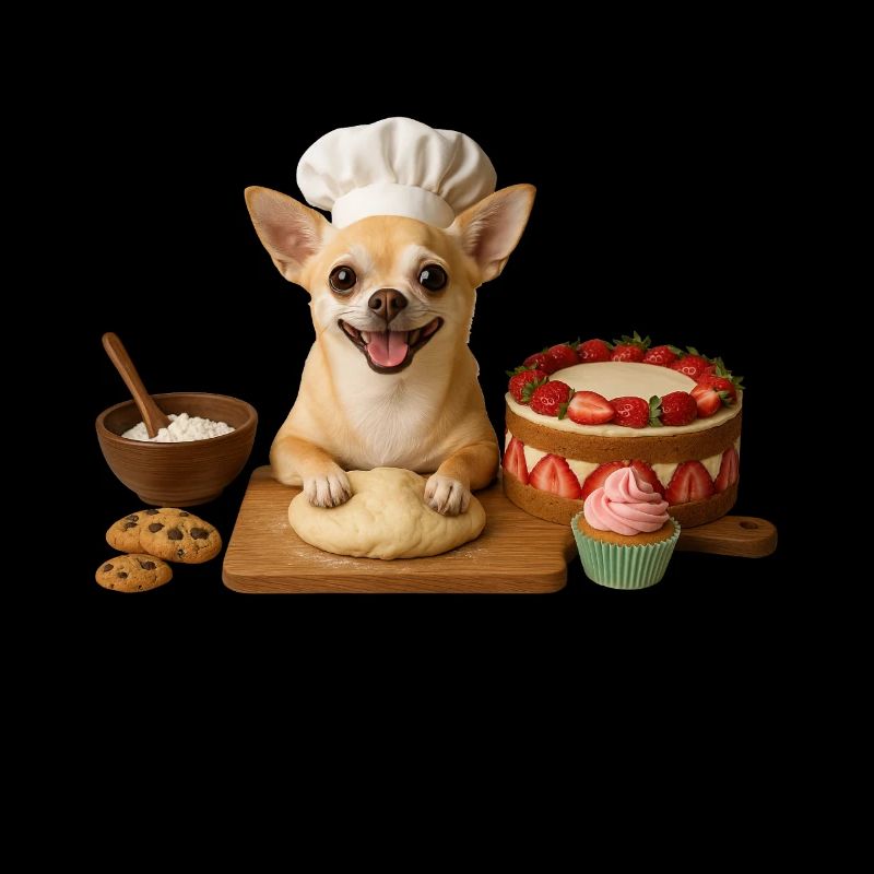 Chihuahua Baking Cake Cookies