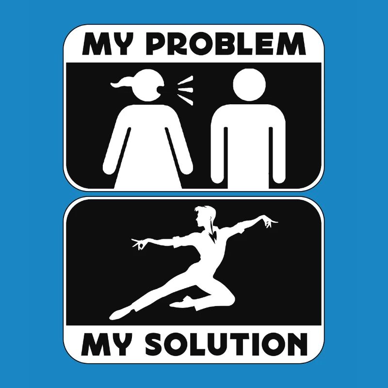 Acro Dancer My Problem My Solution Pictogram Dad