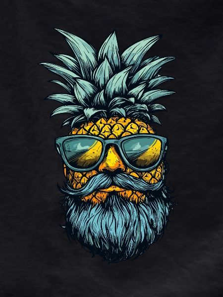 Pineapple with beard