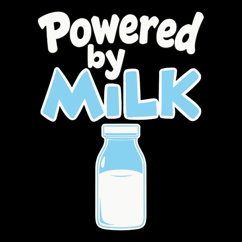 Powered by Milk - Dicton de bébé au biberon