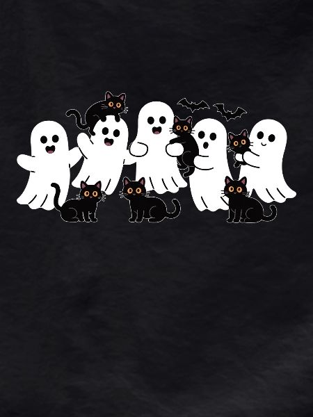 Ghost & Cat – Halloween Fun